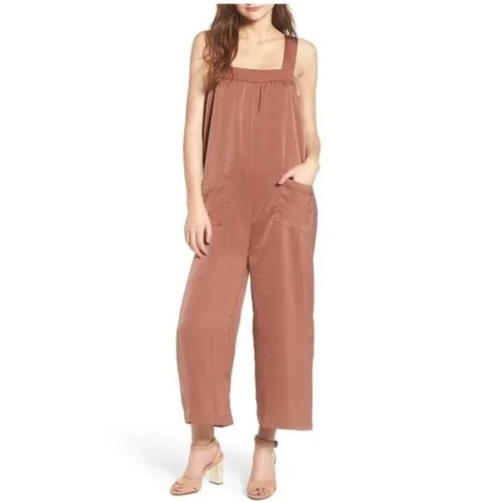 Line & Dot Ali Satin Jumpsuit